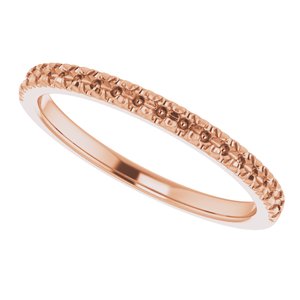 14K Rose French-Set Matching Band - BN & CO JEWELRY