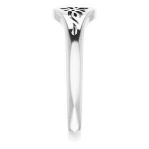 Sterling Silver Pierced Floral-Inspired Ring - BN & CO JEWELRY