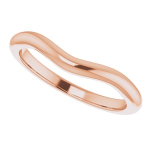 14K Rose Band for 8.2 mm Round Ring - BN & CO JEWELRY