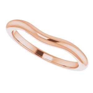14K Rose Band for 6 mm Cushion Ring - BN & CO JEWELRY