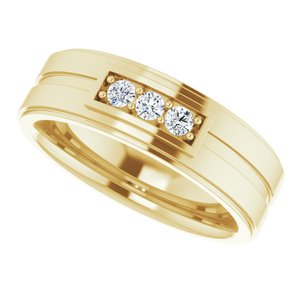 14K Yellow 2.5 mm Round 1/5 CTW Diamond Ring - BN & CO JEWELRY