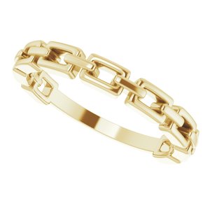 14K Yellow Chain Link Ring - BN & CO JEWELRY
