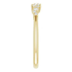 14K Yellow 1/8 CTW Diamond Stackable Ring - BN & CO JEWELRY