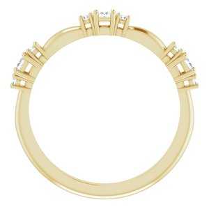 14K Yellow 1/6 CTW Diamond Stackable Ring - BN & CO JEWELRY