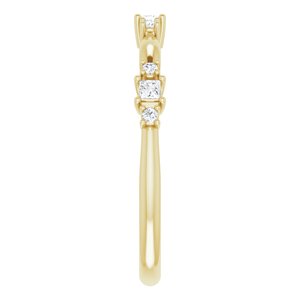 14K Yellow 1/6 CTW Diamond Stackable Ring - BN & CO JEWELRY
