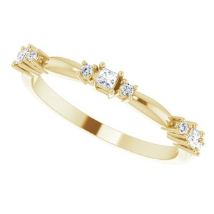 14K Yellow 1/6 CTW Diamond Stackable Ring - BN & CO JEWELRY