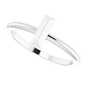 Sterling Silver Stackable Bar Ring - BN & CO JEWELRY