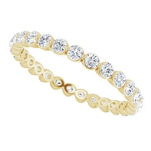 14K Yellow 3/4 CTW Natural Diamond Eternity Band Size 7 - BN & CO JEWELRY