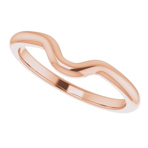 18K Rose Band for 8x6 mm Emerald Ring - BN & CO JEWELRY