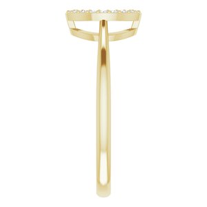 14K Yellow 1/10 CTW Natural Diamond Circle Ring - BN & CO JEWELRY