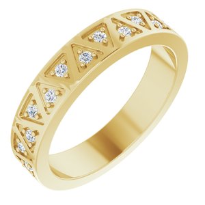 14K Yellow 1/4 CTW Natural Diamond Eternity Band Size 6 - BN & CO JEWELRY