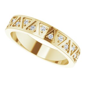14K Yellow 1/4 CTW Natural Diamond Eternity Band Size 6 - BN & CO JEWELRY