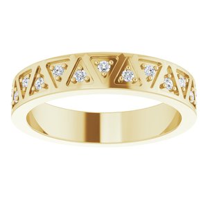 14K Yellow 1/4 CTW Natural Diamond Eternity Band Size 6 - BN & CO JEWELRY