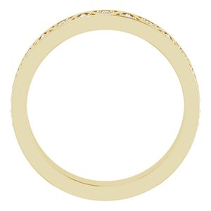 14K Yellow 1/4 CTW Natural Diamond Eternity Band Size 6 - BN & CO JEWELRY