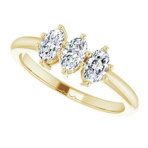 14K Yellow 3/4 CTW Lab-Grown Diamond Anniversary Band - BN & CO JEWELRY