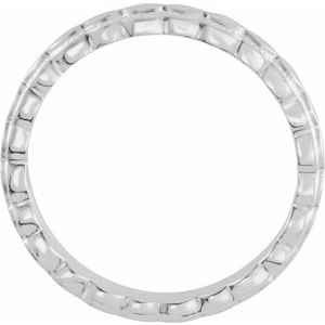 14K White 2.9 mm Textured Band Size 7 - BN & CO JEWELRY