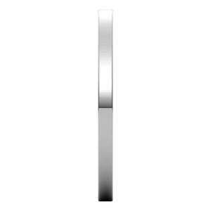 14K White 1.5 mm Flat Band Size 7 - BN & CO JEWELRY