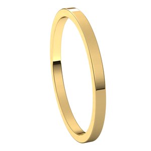 10K Yellow 1.5 mm Flat Band Size 9.5 - BN & CO JEWELRY