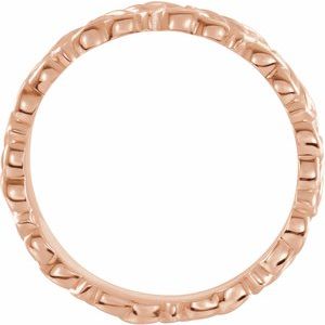 14K Rose 4 mm Celtic-Inspired Band Size 7.5 - BN & CO JEWELRY