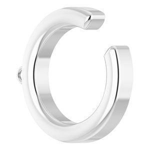 14K White 14 mm Ear Cuff with Jump Ring - BN & CO JEWELRY