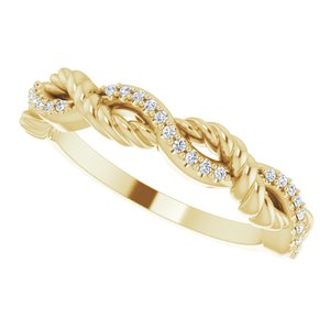14K Yellow .07 CTW Natural Diamond Anniversary Band - BN & CO JEWELRY