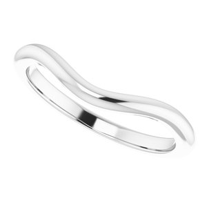 Platinum Band for 6x6 mm Heart Ring - BN & CO JEWELRY