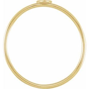14K Yellow Stackable Heart Ring Size 7 - BN & CO JEWELRY