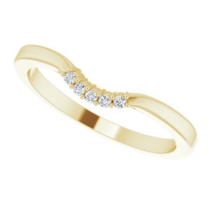 14K Yellow .03 CTW Diamond Matching Band - BN & CO JEWELRY