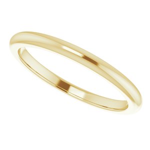 14K Yellow Band for 4.4 mm Round Ring - BN & CO JEWELRY
