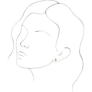 14K White 1 1/5 CTW Natural Diamond Two-Stone Bezel-Set Earrings - BN & CO JEWELRY