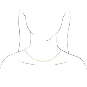 14K Rose 1.95 mm Elongated Flat Link 18" Chain - BN & CO JEWELRY