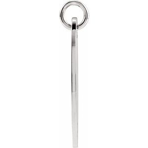 Sterling Silver 22.9x7 mm Elongated Oval Pendant - BN & CO JEWELRY