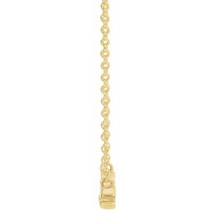 14K Yellow Mrs 18" Necklace - BN & CO JEWELRY