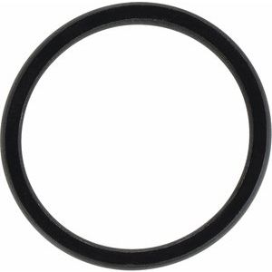 Black Silicone Dome Comfort-Fit Band Size 6 - BN & CO JEWELRY