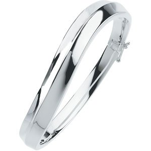 Sterling Silver 10 mm Hinged Bangle 6 1/2" Bracelet - BN & CO JEWELRY