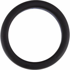 Black with Blue Stripe Silicone Dome Comfort-Fit Band Size 8 - BN & CO JEWELRY