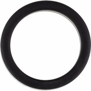 Black with White Stripe Silicone Dome Comfort-Fit Band Size 11 - BN & CO JEWELRY