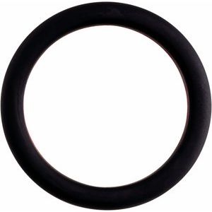 Black with Red Stripe Silicone Dome Comfort-Fit Band Size 9 - BN & CO JEWELRY