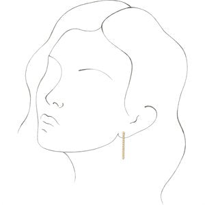 14K Yellow Rope Chain Earrings - BN & CO JEWELRY