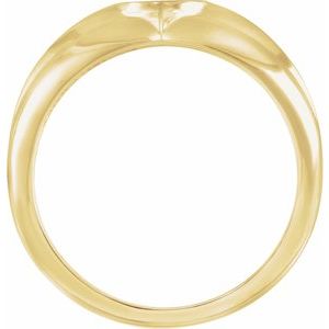 14K Yellow Cross Anchor Ring - BN & CO JEWELRY