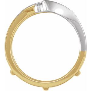 14K White & Yellow 1/4 CTW Natural Diamond Ring Guard - BN & CO JEWELRY