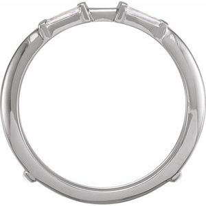 Platinum 1/2 CTW Natural Diamond Ring Guard - BN & CO JEWELRY