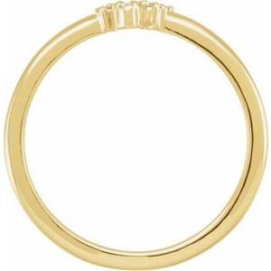 14K Yellow .04 CTW Rose-Cut & Faceted Diamond Stackable Ring - BN & CO JEWELRY