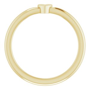 14K Yellow 1-Heart Family Engravable Ring - BN & CO JEWELRY