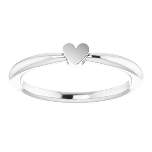 Sterling Silver 1-Heart Family Engravable Ring - BN & CO JEWELRY