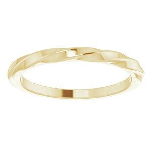 14K Yellow Twisted Stackable Ring - BN & CO JEWELRY
