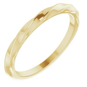 14K Yellow Twisted Stackable Ring - BN & CO JEWELRY