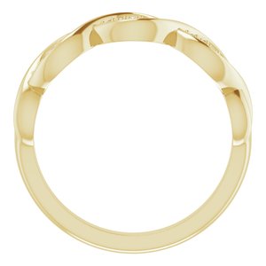 14K Yellow 1/10 CTW Natural Diamond Anniversary Band - BN & CO JEWELRY
