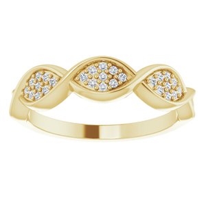 14K Yellow 1/10 CTW Natural Diamond Anniversary Band - BN & CO JEWELRY