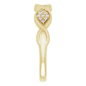 14K Yellow 1/10 CTW Natural Diamond Anniversary Band - BN & CO JEWELRY